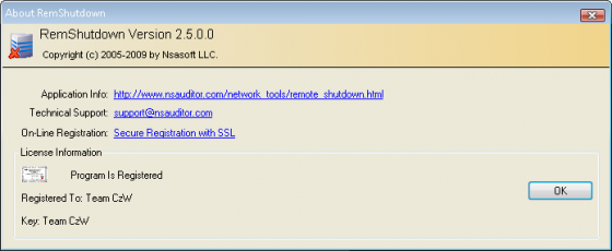 Nsasoft RemShutdown 2.5.0.0