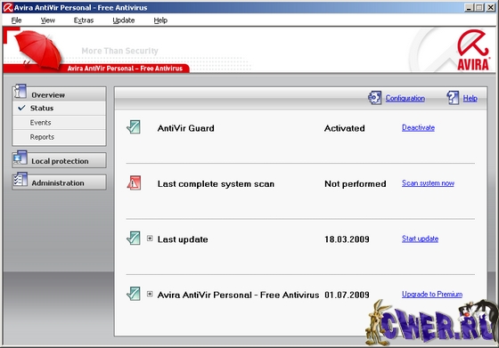 Avira AntiVir Personal 9.0.0 Build 386