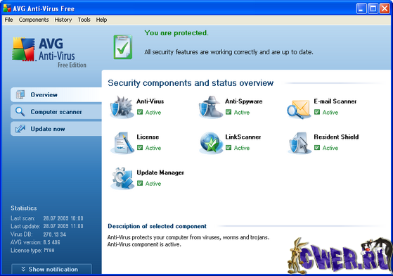 AVG Anti-Virus Free Edition 8.5.406 Build 1616