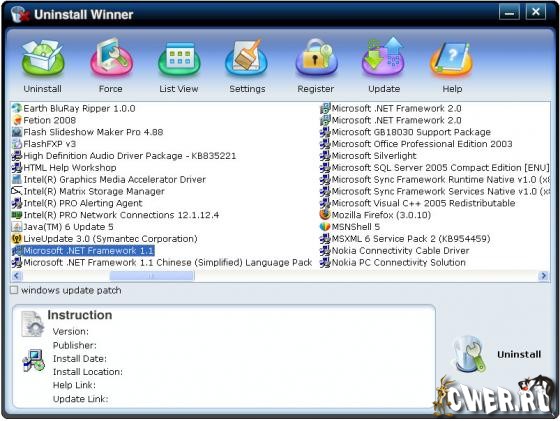 Uninstall Winner 2.1.7.2