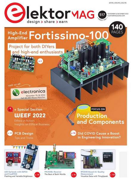 Elektor Mag Elektorlabs Elektor Electronics November-December №8 2022 №517