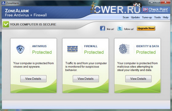 ZoneAlarm Free Antivirus + Firewall 10.2.047.000