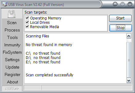 USB Virus Scan