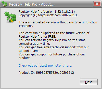 Registry Help Pro