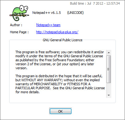 Portable Notepad++ 6.1.5