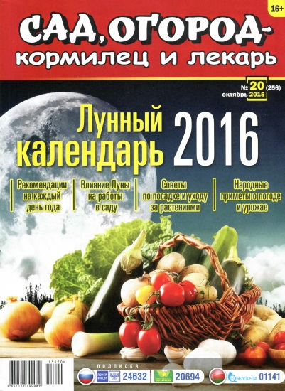 Сад огород кормилец и лекарь 20 2015