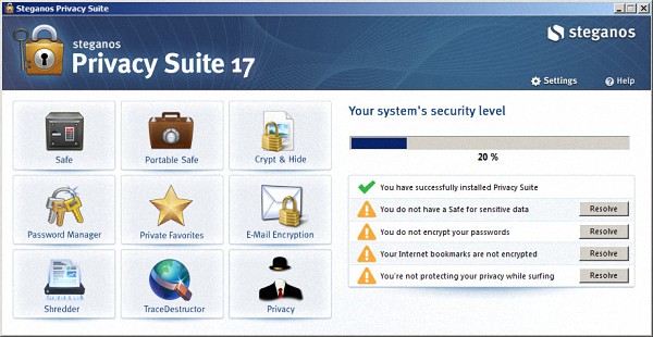 Steganos Privacy Suite 17 