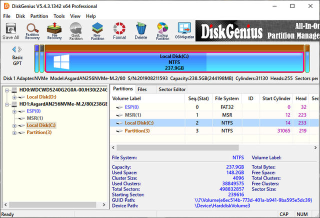 DiskGenius Professional 5.4.3.1342