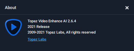 Topaz Video Enhance AI 2.6.4