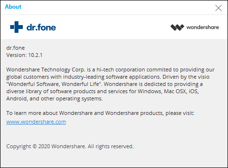 Wondershare Dr.Fone Toolkit for iOS and Android 10.2.1.76