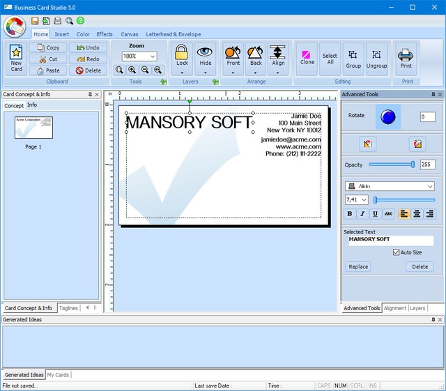 Summitsoft Business Card Studio Pro 6.0.4