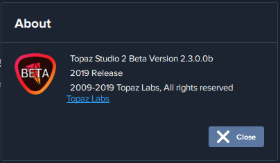 Topaz Studio 2.3.0.0 Beta