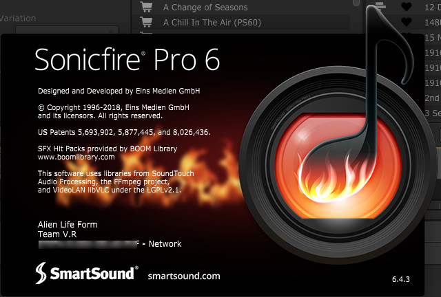 SmartSound SonicFire Pro 6.4.3