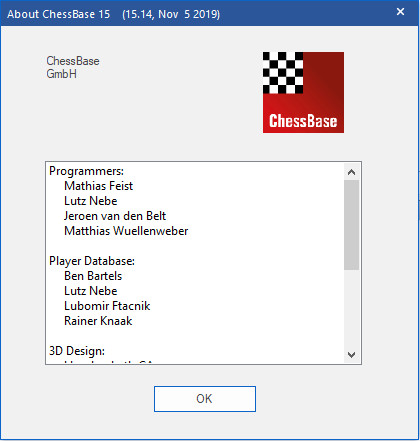 ChessBase 15.14 + Mega Database 2019