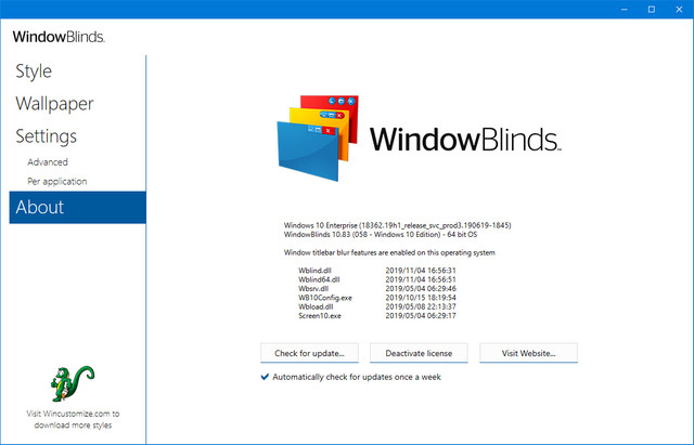 Stardock WindowBlinds 10.83