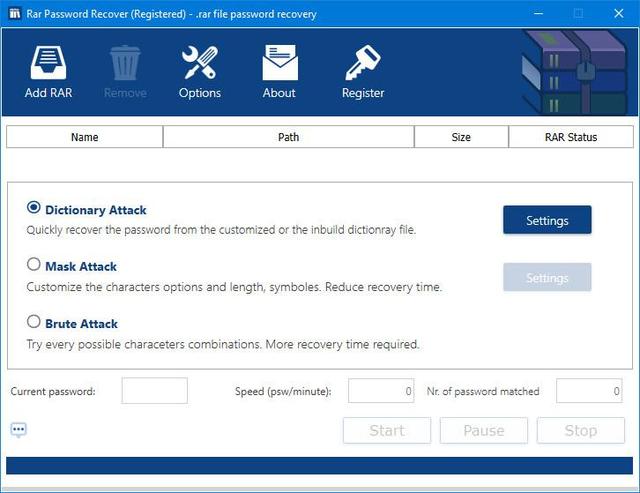 RAR Password Recover 1.1.0.0