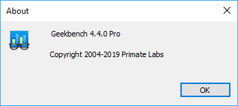 Geekbench 4.4.0 Pro