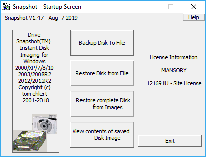 Drive SnapShot 1.47.0.18523 + Portable