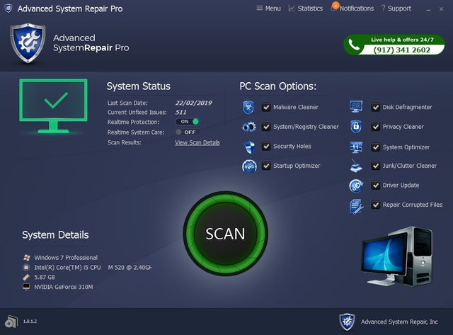 Advanced System Repair Pro 1.8.1.2