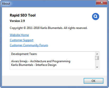 Blumentals Rapid SEO Tool 2.9.0.19