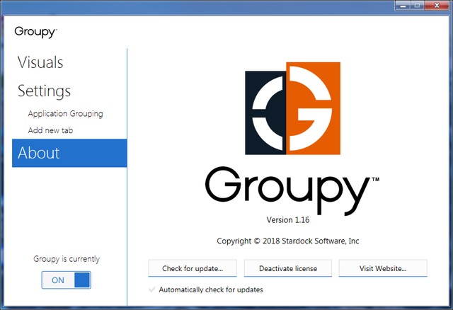 Stardock Groupy 1.16