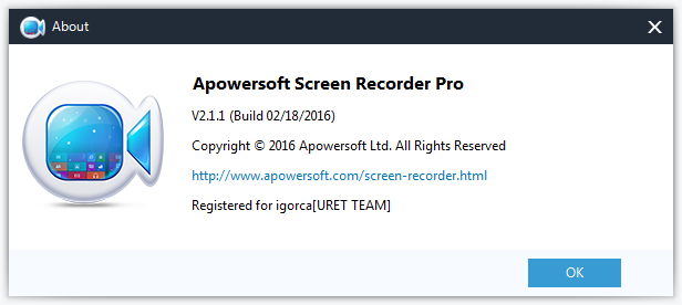 Apowersoft Screen Recorder Pro 2.1.1