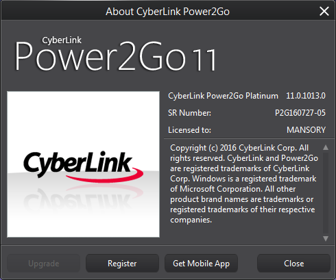 CyberLink Power2Go Platinum 11.0.1013.0