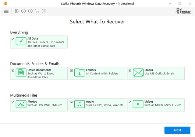 Stellar Phoenix Windows Data Recovery Professional 7.0.0.0 + Portable