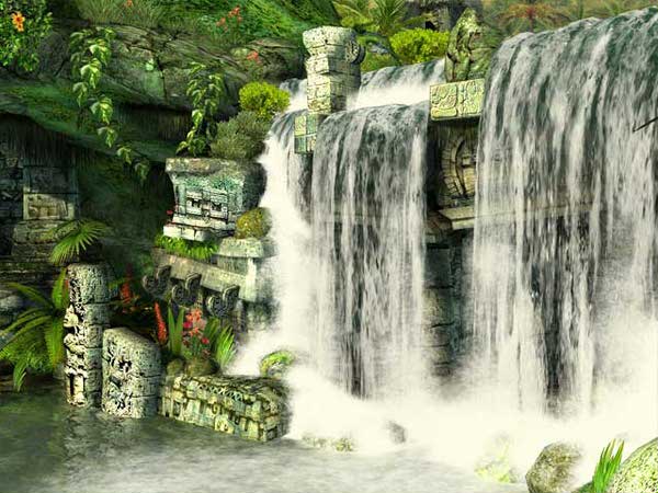 Mayan Waterfall 3D Screensaver