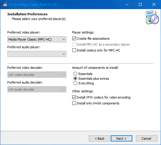 K-Lite Codec Pack 15.2.6