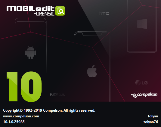 MOBILedit! Forensic 10.1.0.25985