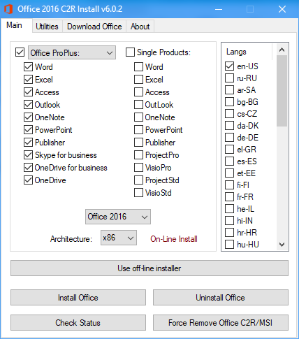 Microsoft Office 2013-2016 C2R Install by Ratiborus