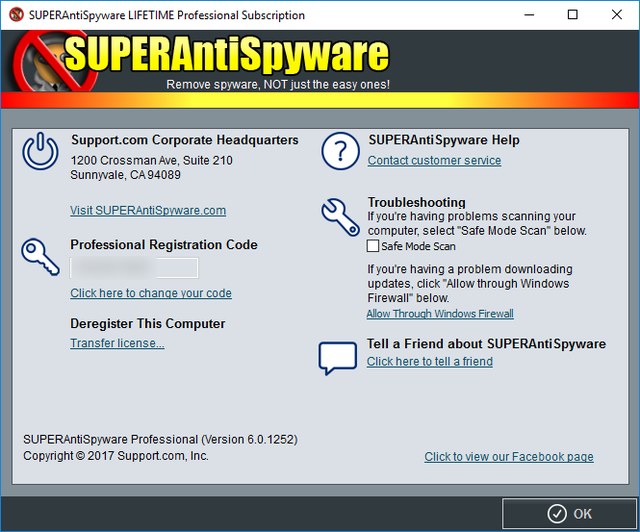 SUPERAntiSpyware Professional 6.0.1252