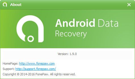 FonePaw Android Data Recovery 1.9.0