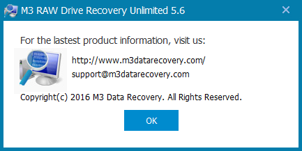 M3 RAW Drive Recovery 5.6