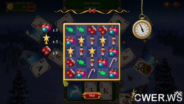 скриншот игры Santa's Christmas Solitaire 2