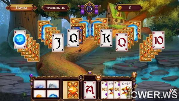 скриншот игры Solitaire Elemental Wizards