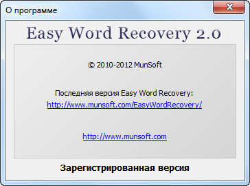 Munsoft Easy Word Recovery