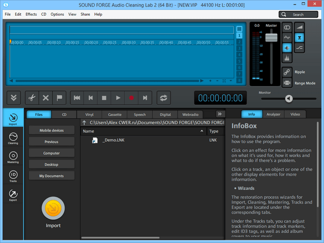 MAGIX SOUND FORGE Audio Cleaning Lab