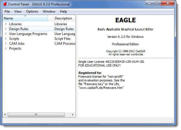 CadSoft Eagle Professional 6.3.0