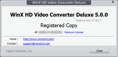 WinX HD Video Converter Deluxe