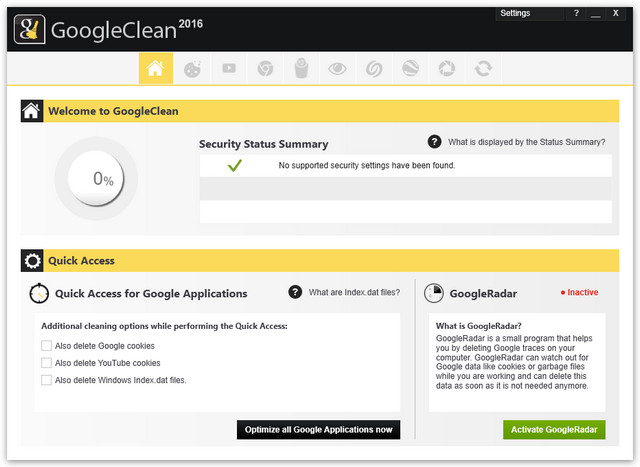 GoogleClean v2016