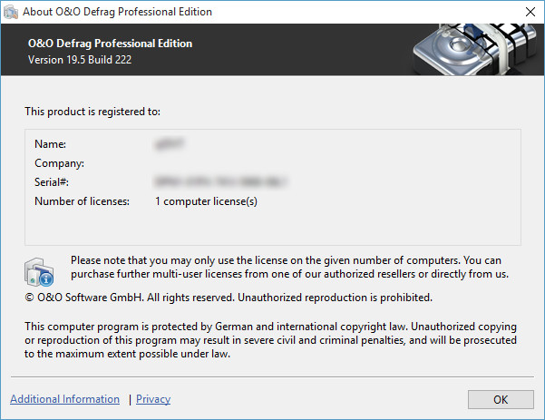O&O Defrag Professional 19.5 Build 222
