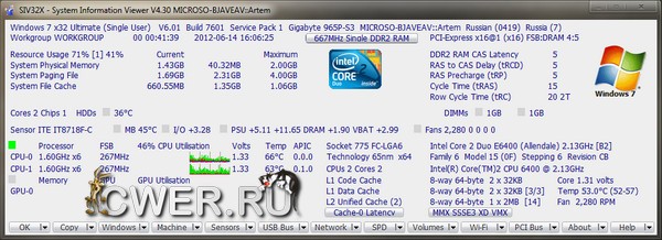 SIV - System Information Viewer 4.30