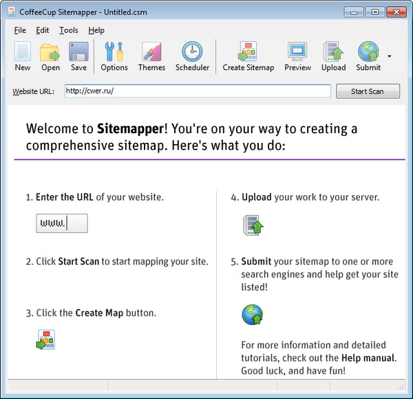 CoffeeCup Sitemapper 5