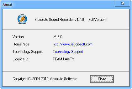 Absolute Sound Recorder 4.7.0