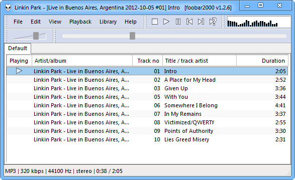 foobar2000 1.2.6 Stable