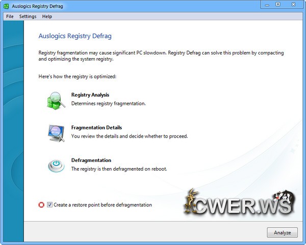 Auslogics Registry Defrag 7