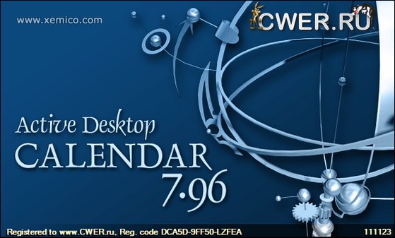 Active Desktop Calendar 7.96 Build 111123