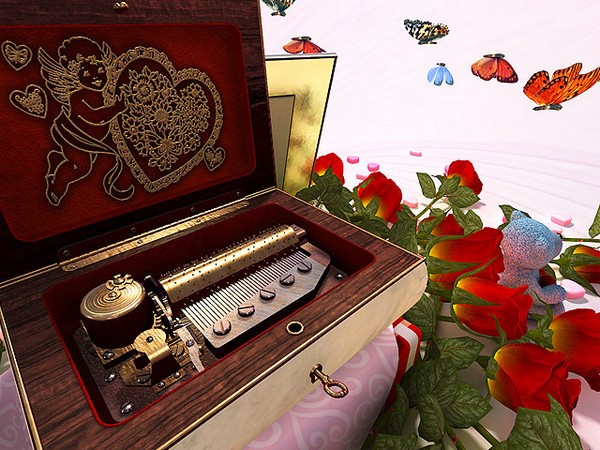 Valentine Musicbox 3D Screensaver